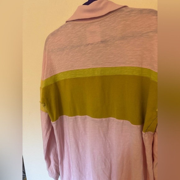 Anthropologie Daily Practice Sporty Striped Zip Cotton Dress Pink Small EUC - Picture 5 of 11